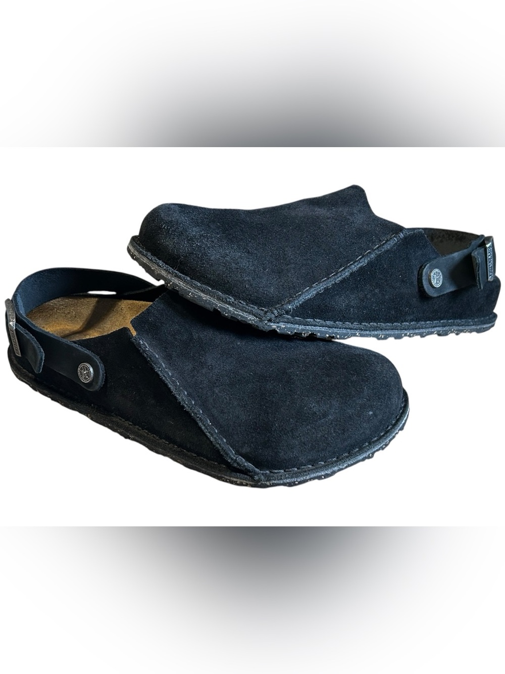 Birkenstock Lutry Premium Suede Clog Black Men’s Size 10 EU 43 Comfort